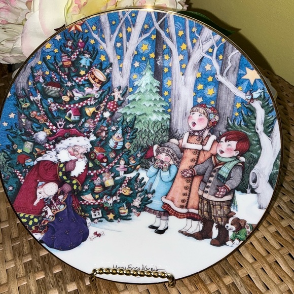 1992 Mary Engelbreit Hallmark Plate-The Wonder Of Christmas 🎅🏻 Fine Porcelain - Picture 12 of 16